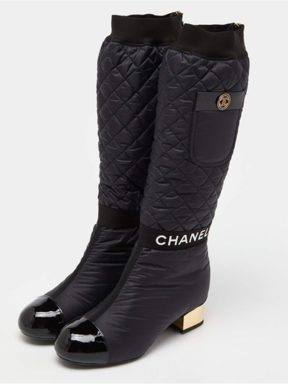 CHANEL Boots  Two way quilted leather  CC logo Runway size 40 - Picture 4 of 16